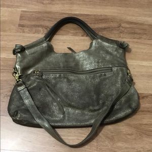 Gold foley & Corinna purse